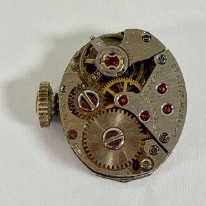 Vintage Estate Waltham 17 Jewels Hand Winding Silver Dial Watch for Parts